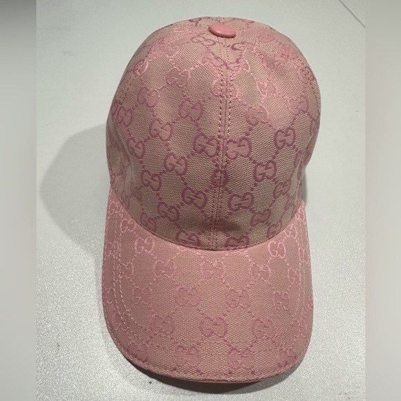 Gucci Hat Iconic Pink GG Pattern Women’s Designer Cap - Picture 5 of 6